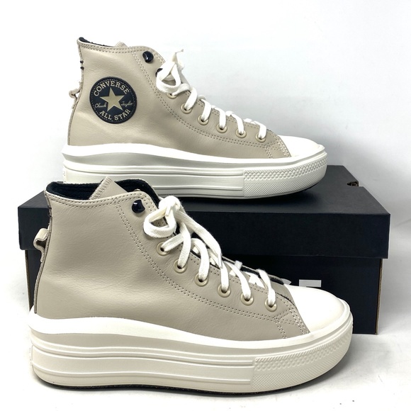 Converse Chuck Taylor Move Platform Shoes Casual Leather High For Women A07942C - Picture 8 of 10